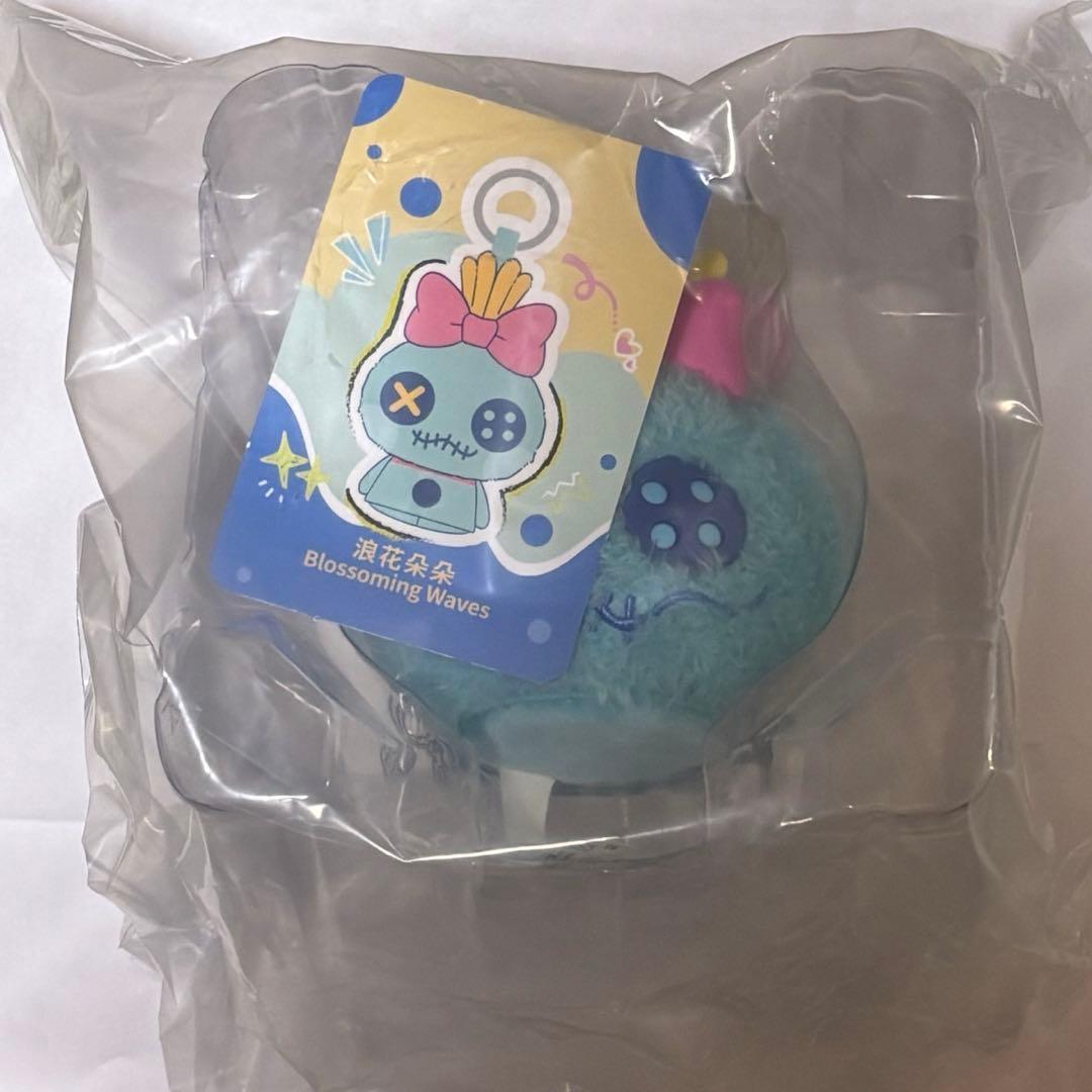 TOPTOY Stitch Mochi Mochi Bouncy Fur Stuffed Toy Keychain Scrump