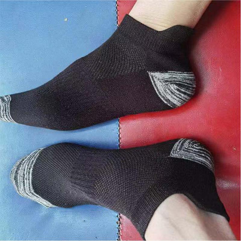 5Pairs High Quality Men's Socks Mesh Summer Thin Breathable Boat Socks Sweat Wicking Proof Short Tube Sports Socks EU38-45