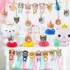 Cat Birthday Party Decorations,27PcsCat Birthday Decorations-Cat Banner&Swirl Decorations etc Cat Party Decorations,Cat Themed Birthday Party Supplies