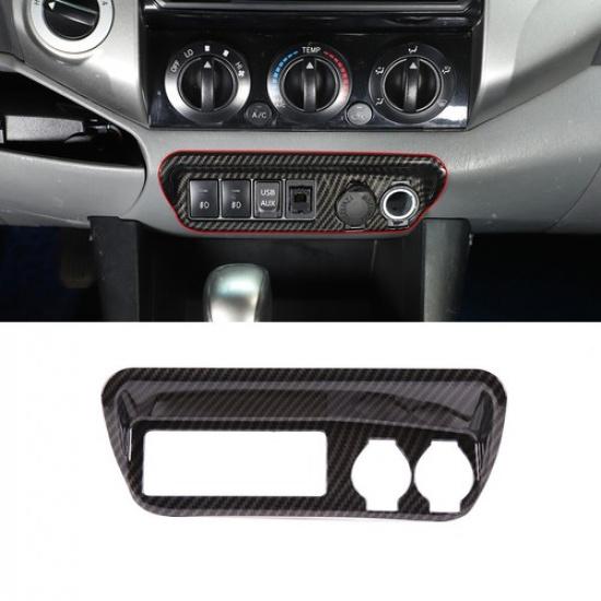 ABS Carbon Fiber Trim Cover Interior Accessories For Toyota Tacoma 2011-2015