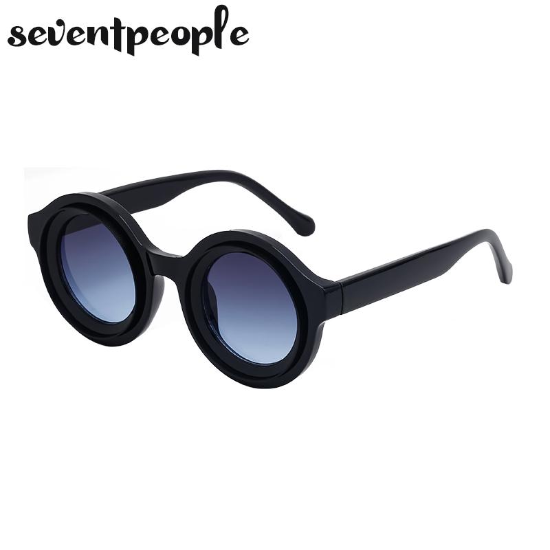 Punk Round Sunglasses Men  Luxury Brand Design Steampunk Sun Glasses For Male Summer New Fashion Small Frame Shades Eyewear