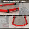 Motorcycle Stand, 390 Kg Capacity, U+L Forks, 43 X 36 X 64 Cm, Red