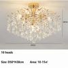 French Crystal Chandelier Modern Ceiling Lamps Luxury Living Room Lights Home Decor Items Dining Room Hotel Bedroom Room Lights