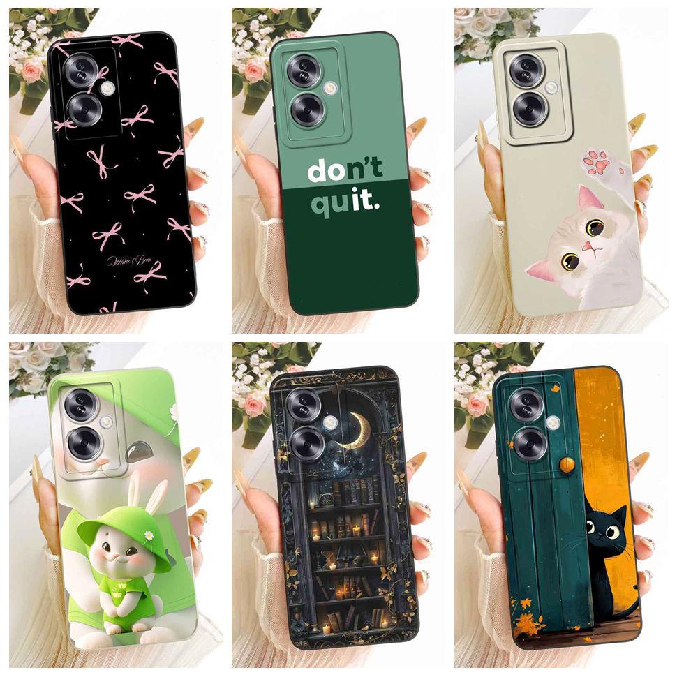 For Oppo A79 5G Case Cartoon Cat Retro Style Silicone Cover For Oppo A79 CPH2553 CPH2557 Shockproof Phone Cases Bumper
