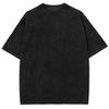 BLEACH Zaraki Kenpachi Anime Retro T Shirt Harajuku Vintage Washed T-shirt Men Clothing Oversized 100% Cotton Tees Streetwear