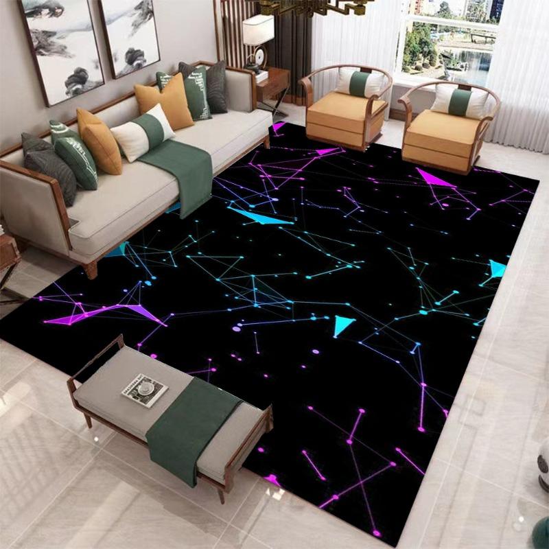 Geometrie Nordische Teppiche Wohnzimmer Sofa Bereich Teppiche Zuhause Schlafzimmer Luxusteppich Zimmer Flur Weiche Große Bodenmatte Dekor