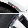 4PCS Car Wheel Hub Rim Sticker Carbon Fiber Decal for Toyota GR GAZOO RACING Badge Emblem Auto Interior Decoration Sticker
