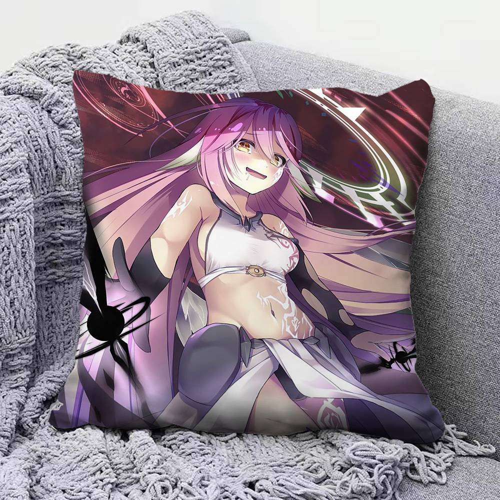 NGNL Jibril  No game no life  Pillow Covers Home Sofa Cushion Covers and Aecorative Custom