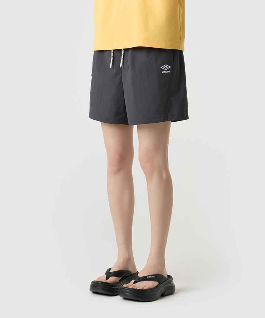 UMBRO Diamond Escape Nylon Spandex 4.5-Length Shorts Charcoal Ur213Chp52 (A Type)