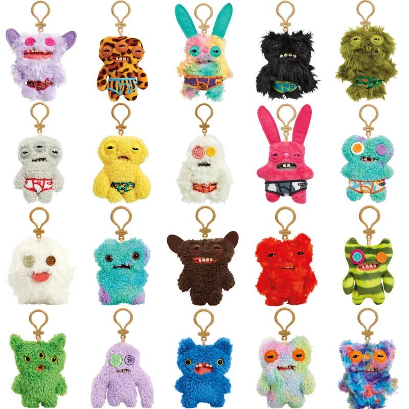 Fuggler Lustiges hässliches Monster Plüsch Schlüsselanhänger 12CM Niedliche Stoffpuppen Kawaii Geschenke für Kinder