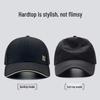 Men's Thick Woolen Winter Baseball Cap with Visor, Plus Velvet Lining, Closed Back, Large Size.