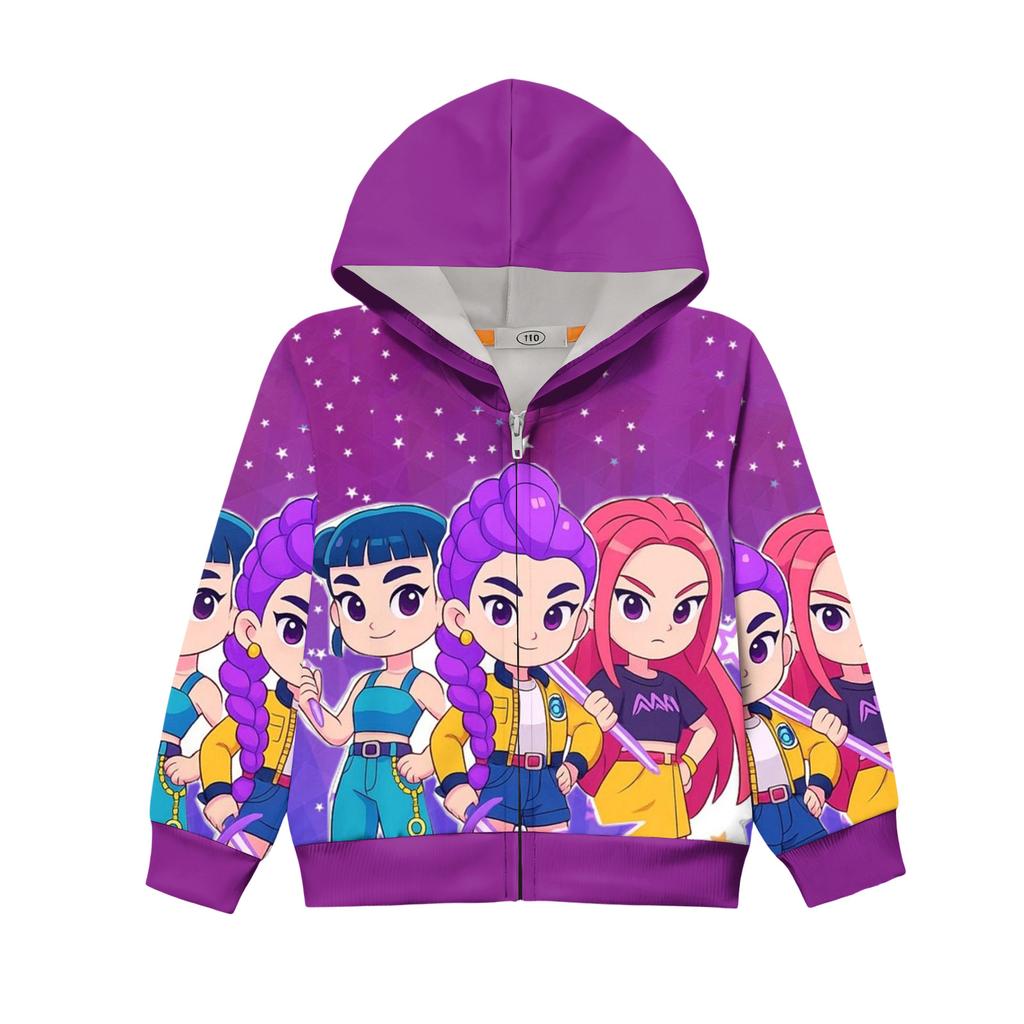 Dziecięca bluza z kapturem typu pulower z długim rękawem, luźna, ze sznurkiem i w jednolitym kolorze