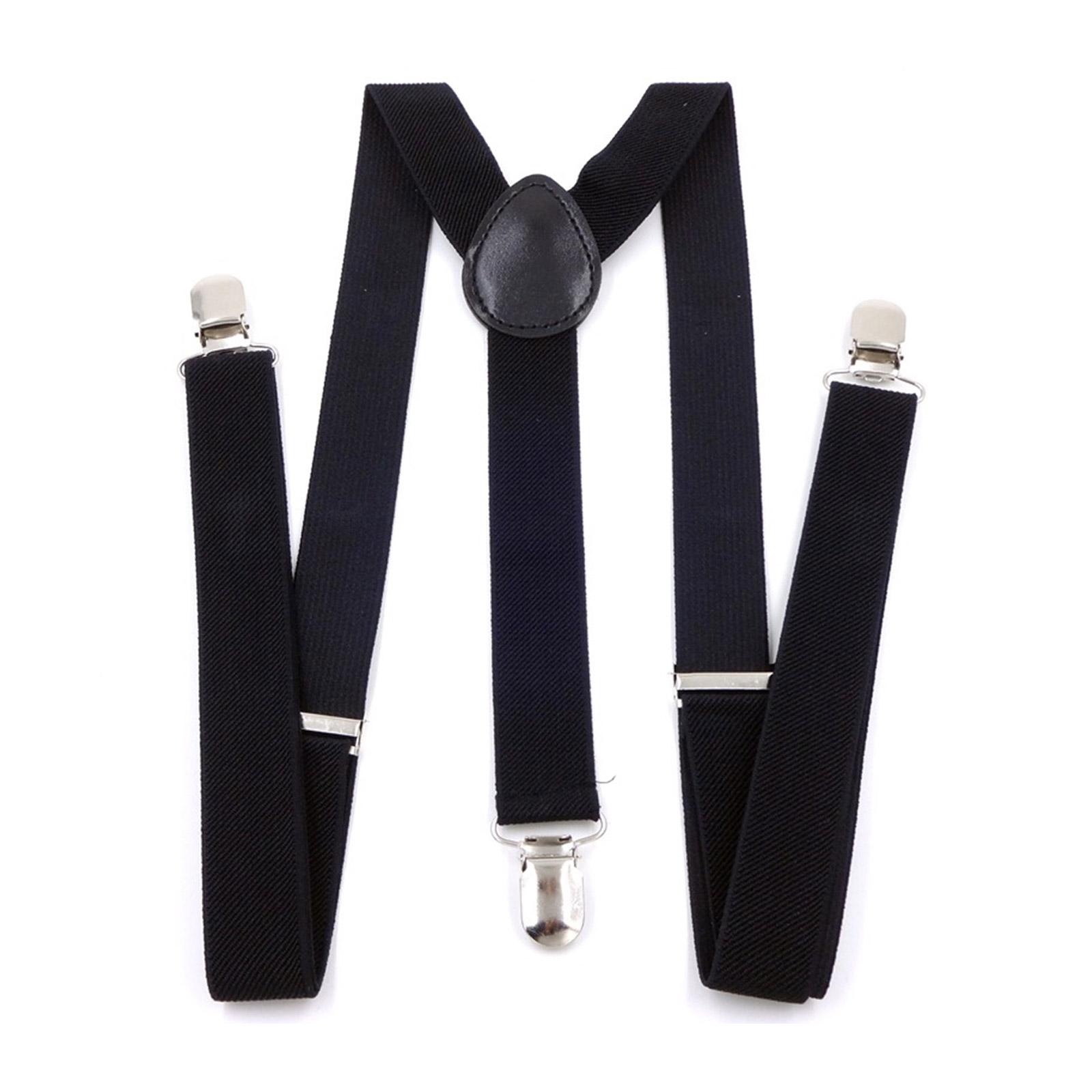 

Подтяжки-клипсы для взрослых Y-образной формы для рубашки Мужские Женские Подтяжки Поддержка Эластичные Регулируемые Брюки Аксессуары для одежды чёрный