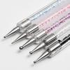 5-Piece Double-Ended Nail Art Brush Set with Rhinestone Picker and Liner Pen