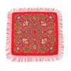 51*51In Square Women Scarf Shawl Ukrainian Embroidery Retro Fringed Cotton Print Scarves Hijab Wraps Russian Cape Bandana