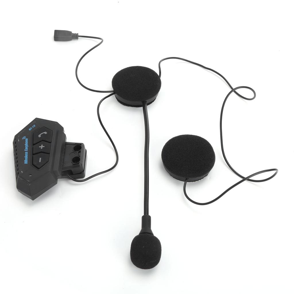 Wireless Bluetooth Helmet Headset HandsFree Call Hifi Sound AntiInterference for Motorcycle Riding