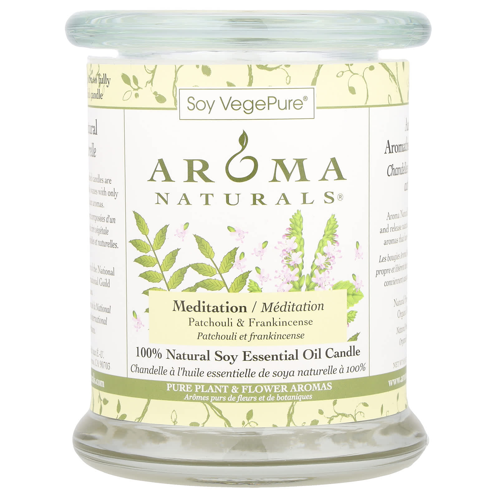 

Свеча из соевого воска Vegepure®, Средний стакан, Пачули и Ладан, 260 г(8.8 унц)