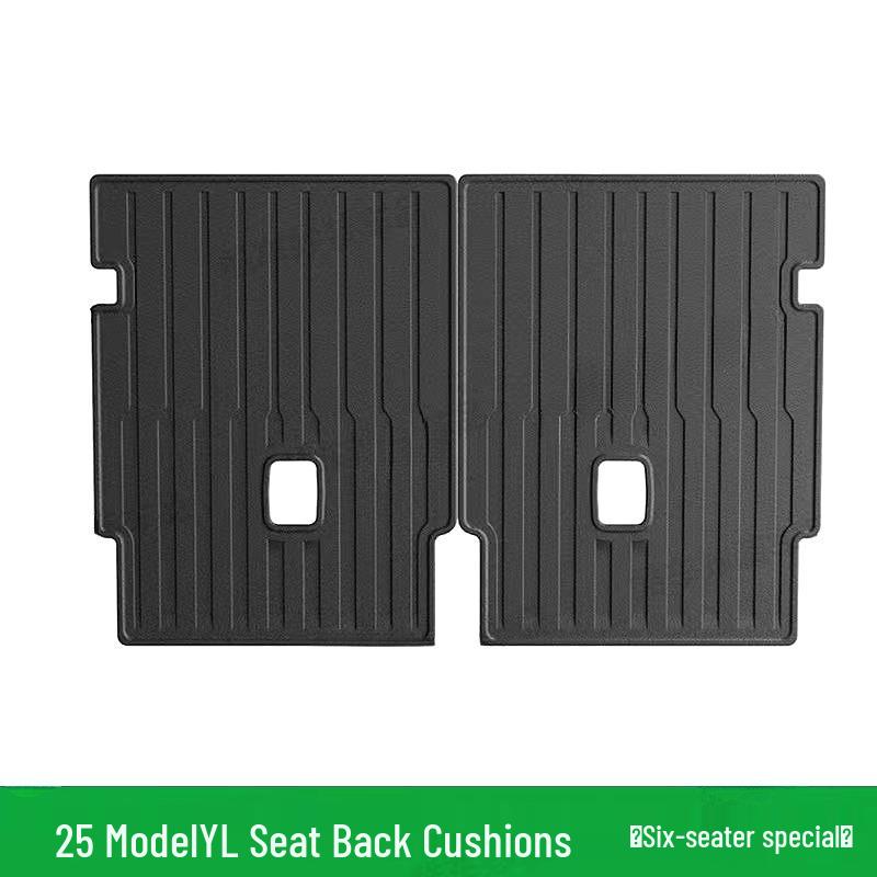 Tesla Model Y 25-Piece TPE Mat Set: Foot Pads, Backrest, Trunk, Front & Rear Storage Mats