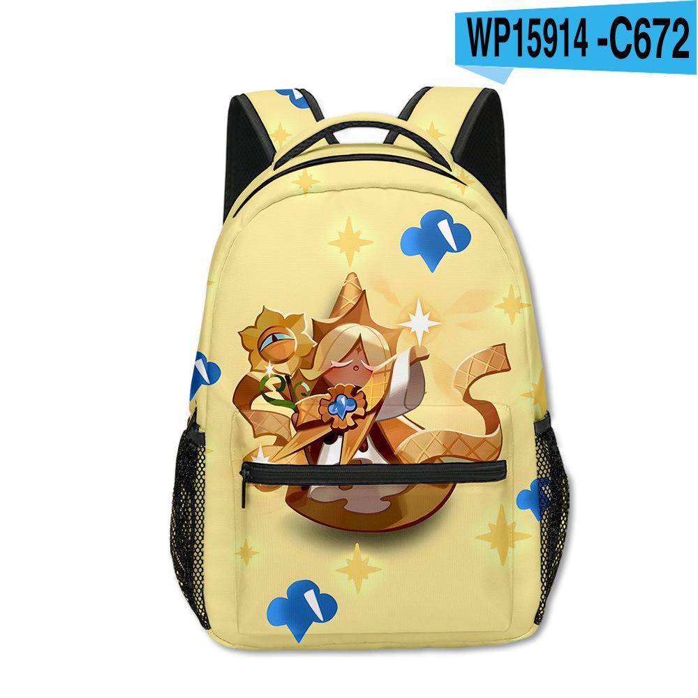 Luxury Popular Funny Shadow Milk Plush Student Bookbag Notebook Backpacks 3D Print Oxford Waterproof Boys/Girls Travel Backpacks