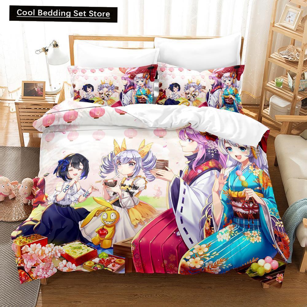 Spel Honkai Impact 3 Sängkläder Set Enkelsäng Tvilling Full Queen King Size Sängset Vuxen Barn Sovrum Påslakanset Anime Lakan Set