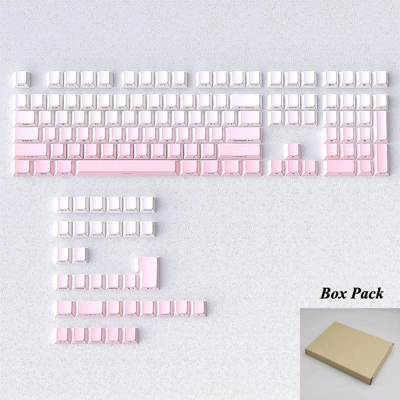 Xiaomi Cherry Profile Side Printed RGB Backlit Keycap 135 Key Gradient Purple Double Shot PBT Keycaps for Gateron MX Switches Keyboard