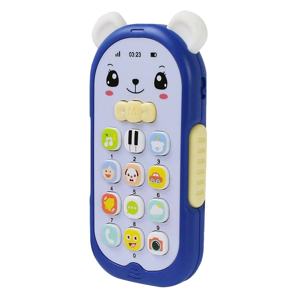 Baby Gutta-percha Toy Face Changing Music Mobile Phone
