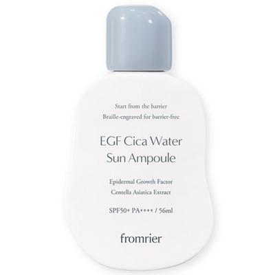 FROMRIER Vegan EGF Cica Water Sun Ampoule SPF50+ Hydrating Soothing Sun Serum 56ml
