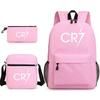 Cr7 Student School Backpack Three-Piece Set A