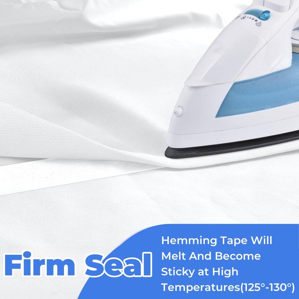 

64M Self Adhesive Pants Hem Tape Iron DIY Jean Clothes Length Shorten for Hats Clothes Hot Melt Double-Sided Tape Sewing Tool 1.2cm Wide