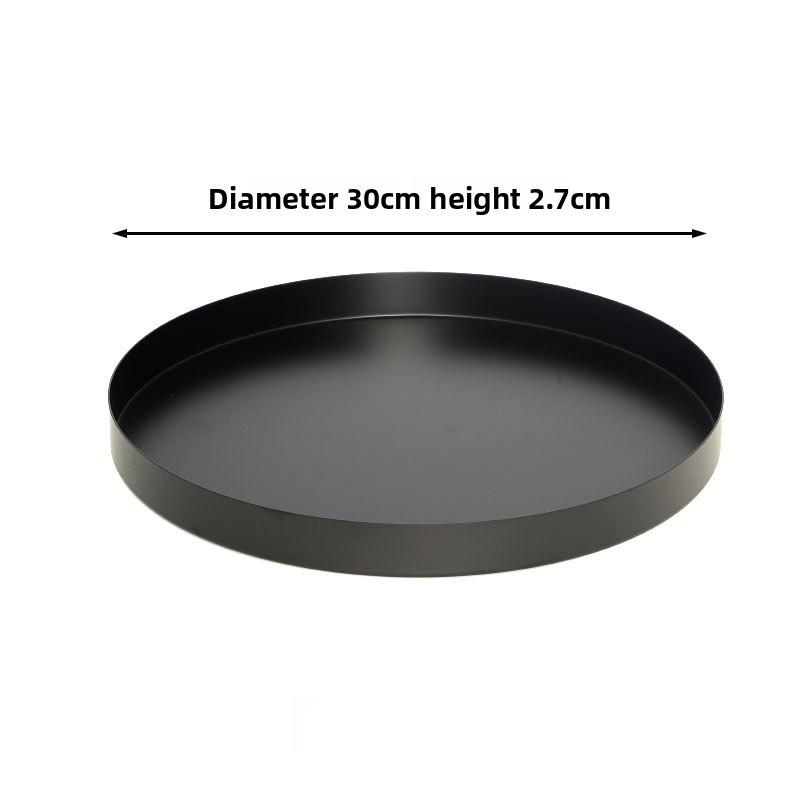 Modern Minimalist Stainless Steel Serving Plate For Hotel Coffee Tea Accessories