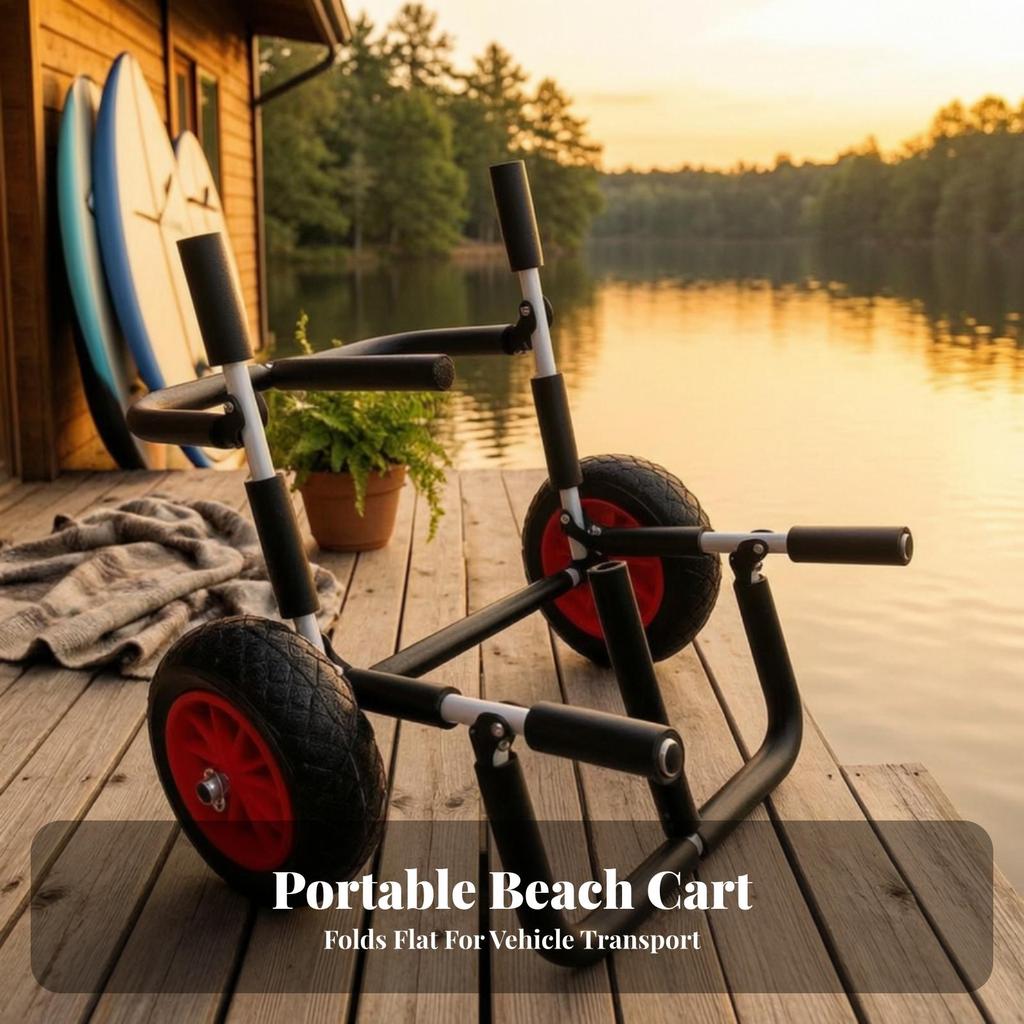 Surfboard Cart Portable with Straps Heavy-Duty for Surfers