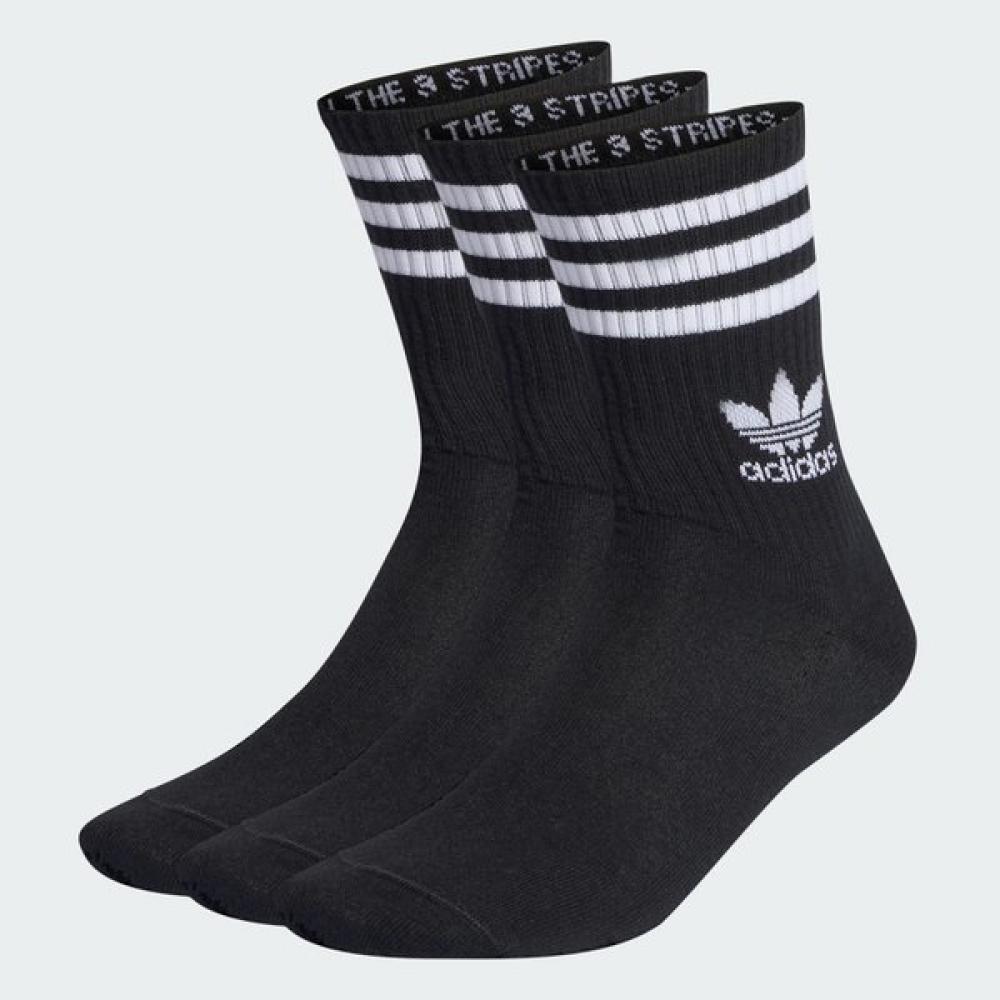 

Adidas 37 Mid Cut Crew Socks 3 Pairs Il5022 IL5022/M(2527CM)