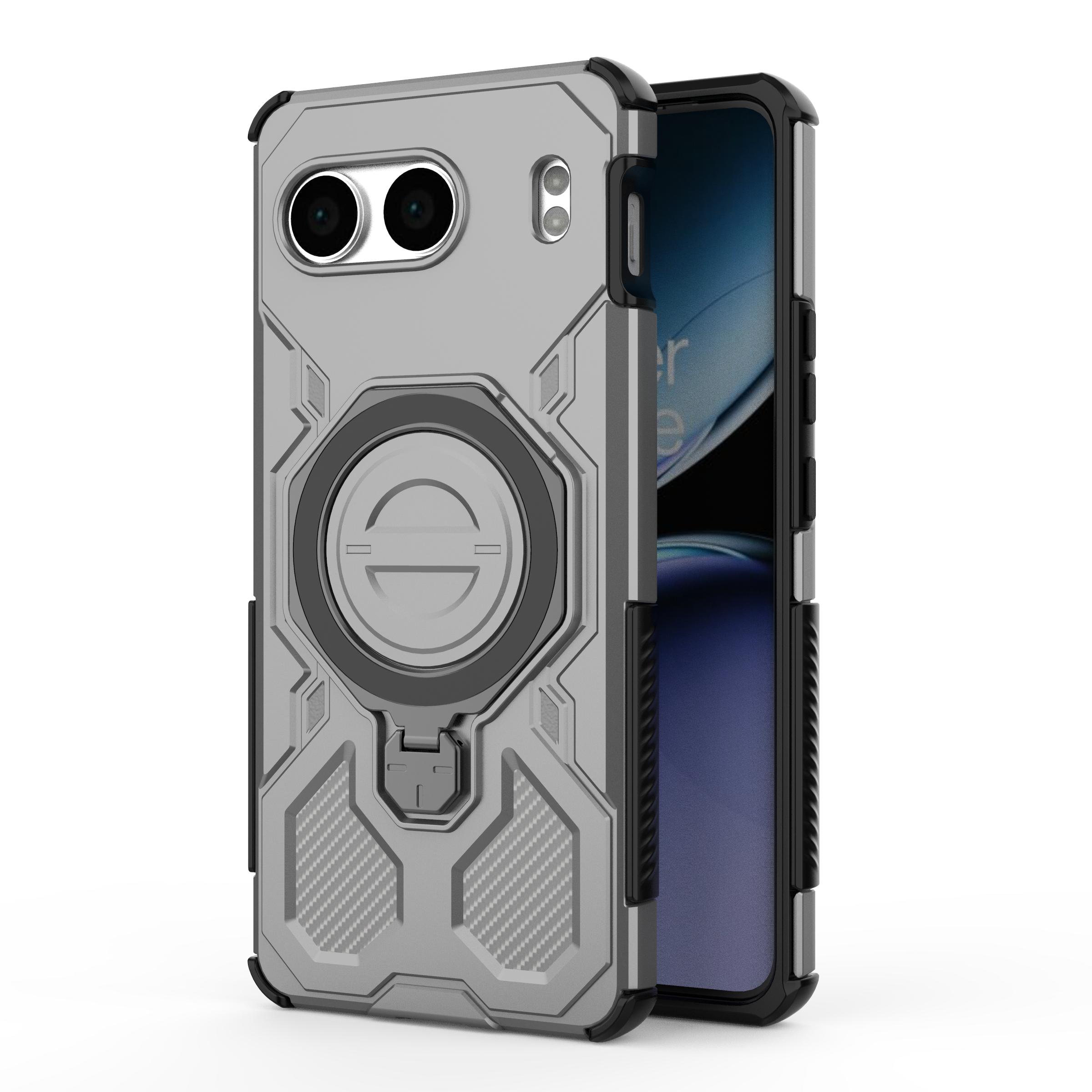 

For OnePlus Nord 4 Case For Case for OnePlus Nord 4 Cover 360° protective case Magnetic attractor ring Cover for OnePlus Nord 4 OnePlus Nord 4 серый