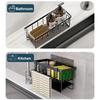 2-Piece Dish Drying Rack Set with Sink Caddy Multi-Purpose Kitchen Storage Organizer for Countertop Space Saving Rustproof
