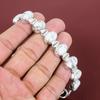Howlite Bracelet Handmade Gemstone Bracelet 925 Sterling Silver Bracelet Adjustable Chain Bracelet Gifts For Him Beautiful Howlite Jewelry