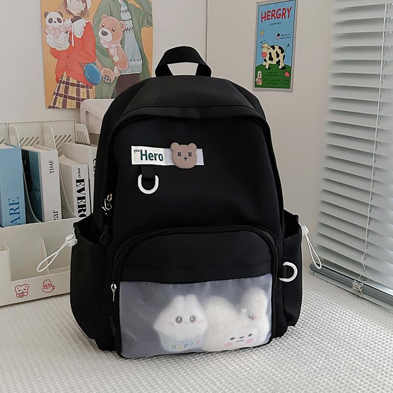 Mochila Transfronteiriça Leve e de Grande Capacidade para Estudantes - Ideal para Ensino Fundamental II, Ensino Médio e Faculdade.