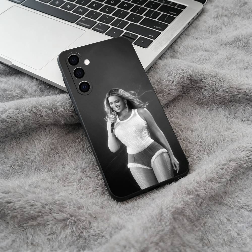 Music legend-B-Beyoncé Phone Case For Samsung Galaxy A73,A71 A72,A70,A53,A52,A51,Soft Silicone Black Cover