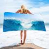 Cartoon Blue Ocean Beach Towel Marine Life Fantasy Absorbent Quick Dry Large Sport Towel Girls Women Camping Vacation Bath Towel