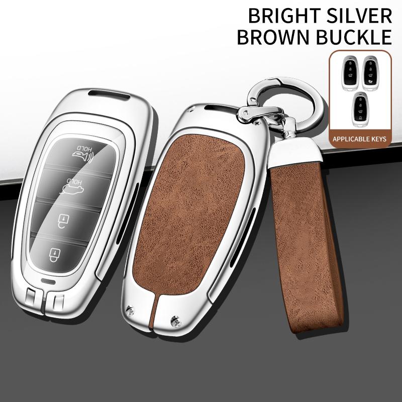 3/4 Button Car Key Holder For Hyundai Santa Fe Tucson Tucson Solaris Sonata Hybrid Nexo Nx4 Santafe Dn8    Key Fob