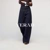 YERAD Women's Deconstructed Wide-Leg Jeans
