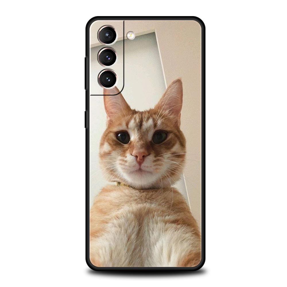 Kawaii Liebe Katze Handyhülle Für Samsung Galaxy S25 Edge S24 S23 S22 S21 Ultra S20 FE 5G S10 S10E S9 Plus Weiche TPU Hülle