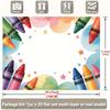 2D Blank Crayon Backdrop Customizable Kids Party Background