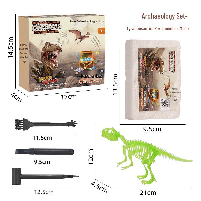 Dinosaur Fossil Excavation Kit: Educational Science Toy for Kids