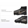 Mercurial Superfly 8 Academy Okrągły Czubek Sznurowane Antypoślizgowe Trwałe Wysokie Buty Piłkarskie Dziecięce Trampki Czarne DJ2859-007