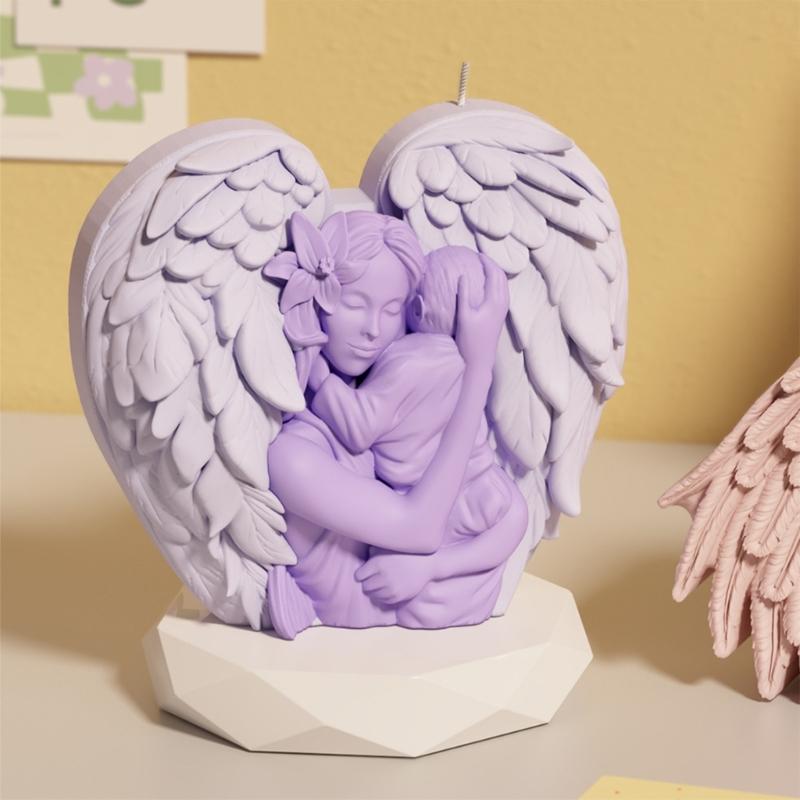 Wing Heart Silicone Candle Molds Butterfly Shape Silicone Molds for Epoxy Resin Candle Soap Chocolate Fondant Molds