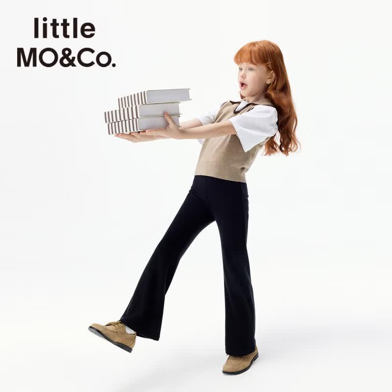 Little MO&Co. Girls' Slim Fit Flare Casual Pants