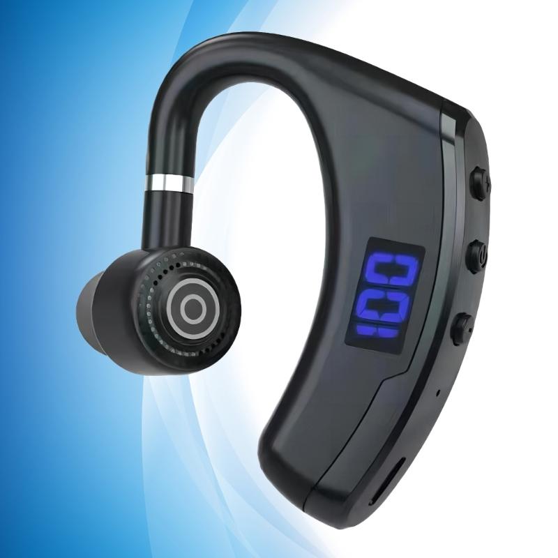 V9 Headset Kabelloser Kopfhörer mit digitaler Anzeige für Business-Anwendungen, Geräuschunterdrückung, Bluetooth-kompatibel 5.0 mit Mikrofon