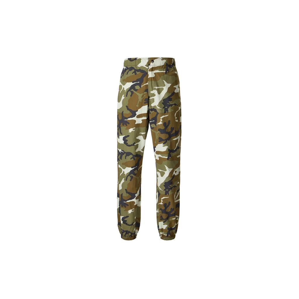 Jordan MVP Camouflage Fashion Comfortable Versatile Knitted Sports Pants Men Bottoms Light-Olive-Yellow FZ3530-380