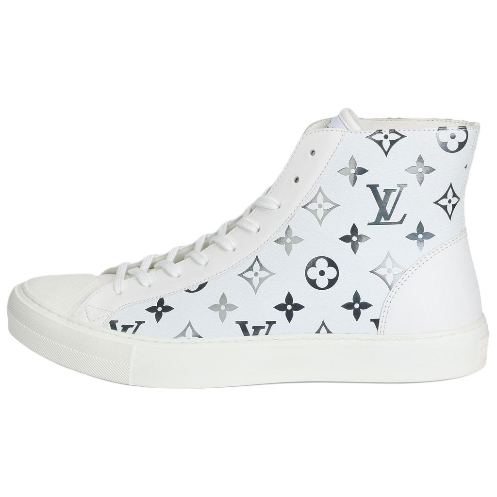 Louis Vuitton Tattoo Ankle Sneakers 'White With Colorful Monogram' 1A8KH6