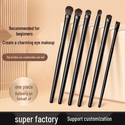 Cangzhou Lidschattenpinsel-Set mit weichen Borsten: 6-teiliges Verblendungs- und Eyeliner-Pinselset, 10-teiliges Lidschatten-Detailpinselset.